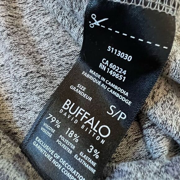 BUFFALO Grey & Purple Leopard Print Long Sleeve Crew Neck Casual Knit Top S - Picture 7 of 8